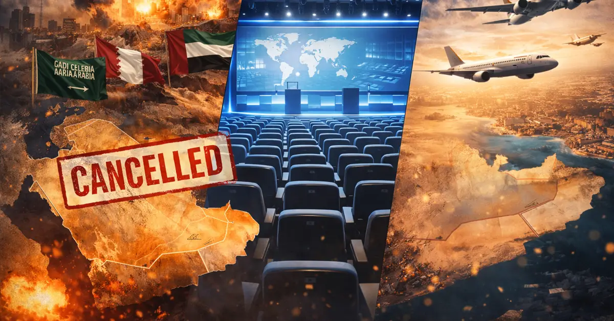 أهم الفعاليات التي تم إلغاؤها أو تأجيلها بسبب الحرب في الشرق الأوسط 2026