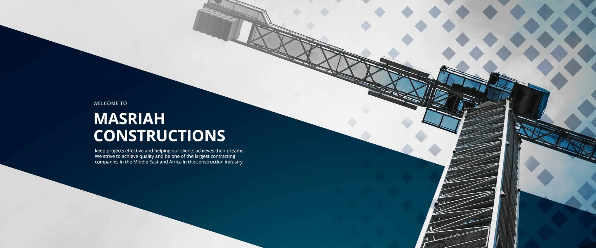 Masrih for Construction and Contracting Logo