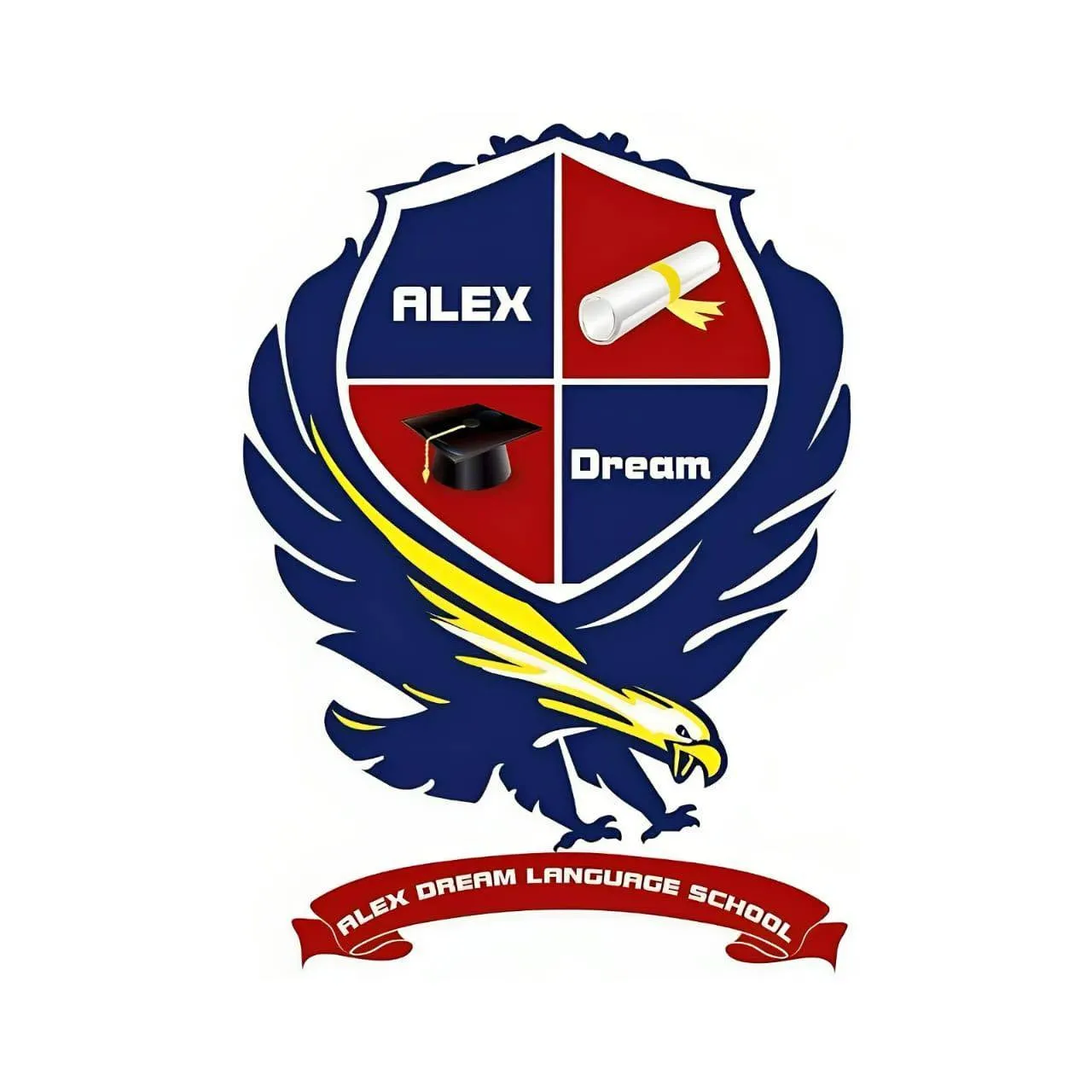 مدرسة اليكس دريم للغات - Logo