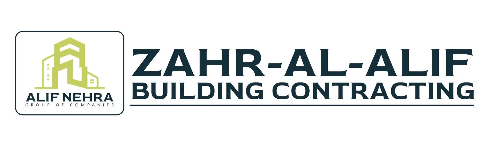 ZAHR AL ALIF Building Contracting Logo